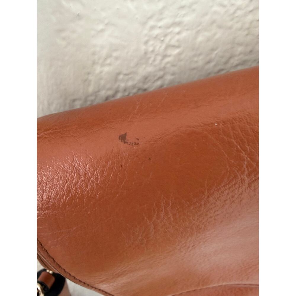 Rebecca Minkoff Brown Leather‎ Small Crossbody Bag Fringed Zipper Purse - Picture 10 of 10